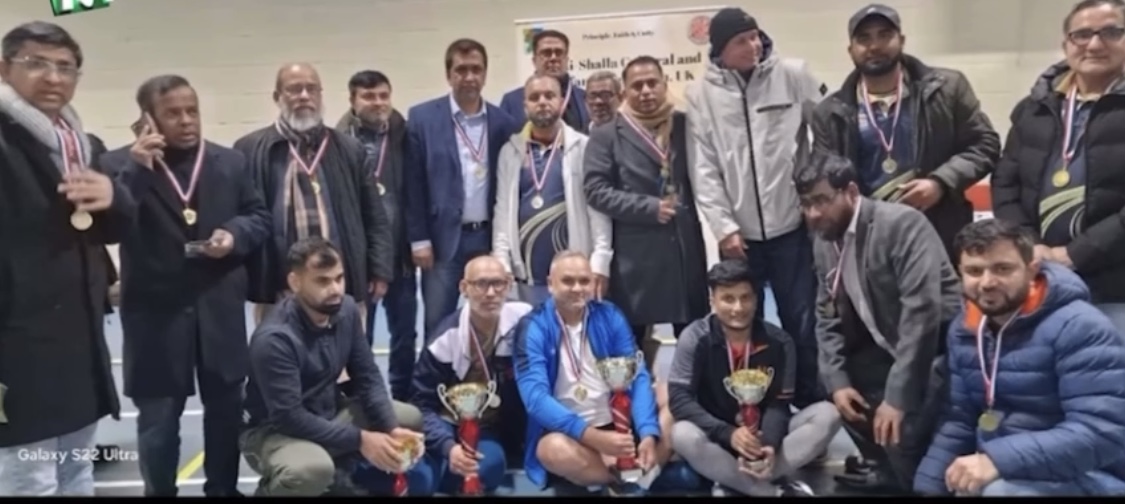 দিরাই-শাল্লা কালচারাল অ্যান্ড ওয়েলফেয়ার অ্যাসোসিয়েশন ইউকে আয়োজিত Winter Badminton Tournament 2025 সফলভাবে সম্পন্ন