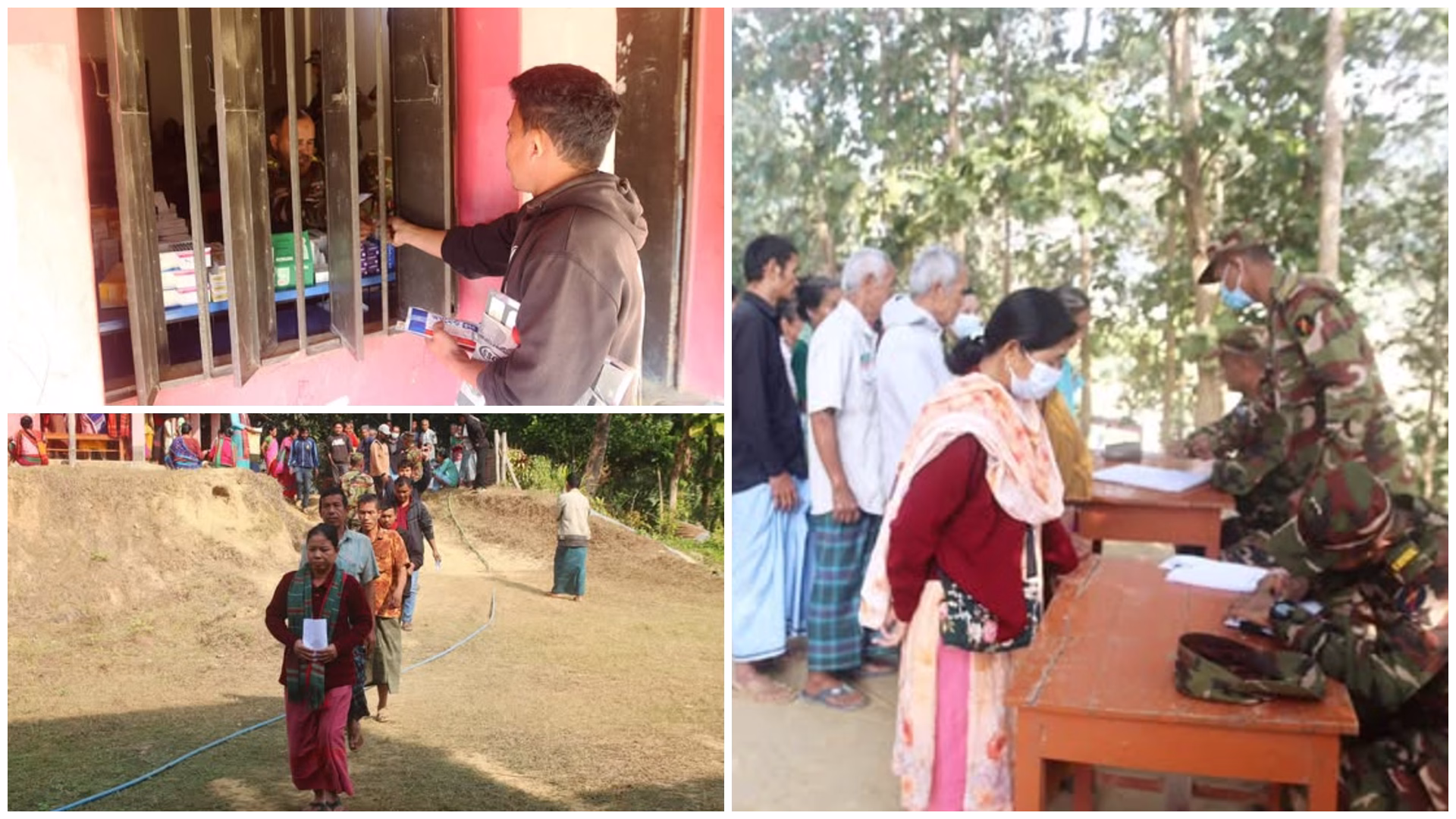 অসহায় রোগীদের স্বাস্থ্যসেবা নিশ্চিত করার লক্ষ্যে নানিয়ারচর সেনা জোনের বিনামূল্যে ঔষধ ও চিকিৎসা সেবা প্রদান